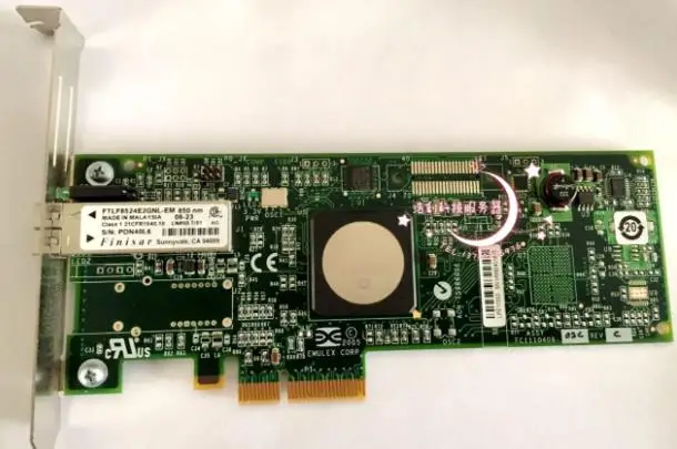 

Карта HBA с одним портом Emulex LPe11000 LPE 11000 4GFC PCIe x4 4 Гб