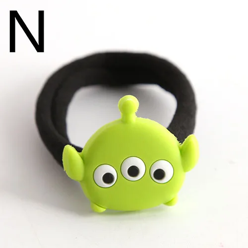 1 шт. новые рисунки из мультфильма ПВХ ЦУМ Микки и Минни Маус Джек нарисованной длинноволосой девочкой, аксессуары для волос, резинки Головные уборы подарки для детей Дети нейлоновые ленты для волос - Цвет: Серебристый