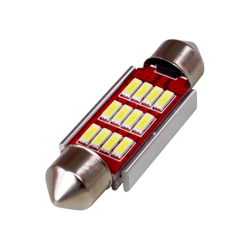 10 шт. высокое качество 31 мм 36 39 42 C5W C10W супер яркий 12 SMD 4014 светодиодное освещение