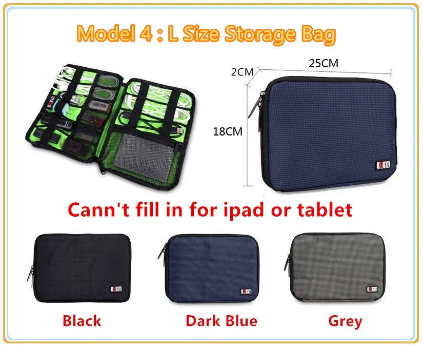 Горячая Марка BUBM Цифровых Аксессуаров Сумка Для Хранения Жесткий Диск Кабели USB