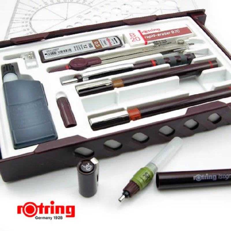 Оригинальные Rotring иглы пера комплект Германия rotring набор письменных