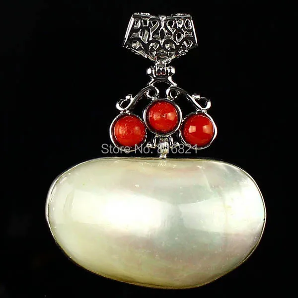 (1 шт./лот) Новинка модные красивые обернутые красными коралловыми перламутровыми