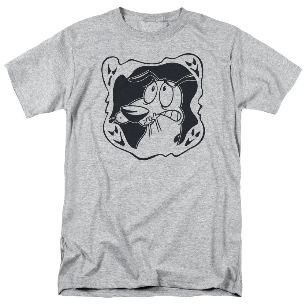 Мужество Трусливый Пес призрак Frame лицензионный для взрослых Футболка с принтом