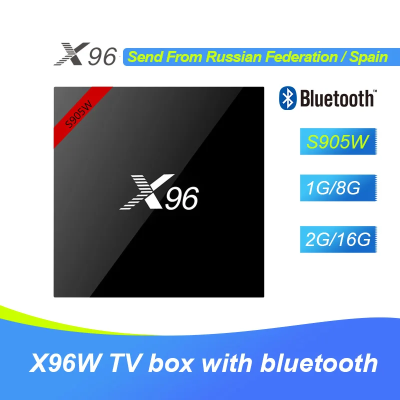 Бесплатная доставка X96W ТВ коробка S905W Android 7 1 Amlogic четырехъядерный 2G16G 2 4 ГГц WiFi