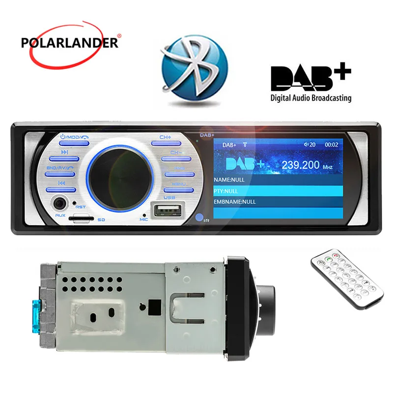 

1Din Car Radio DAB+ In-Dash Interface FM Auto Audio Stereo ISO Contact 12V Bluetooth USB/TF/AUX MP5/WMA 3.0 " HD With Camera