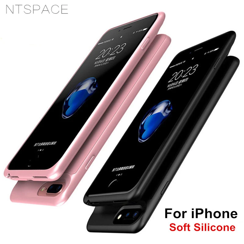 

NTSPACE 5000mAh Power Bank Charging Case For iPhone 6 6s 7 8 Battery Charger Cases 7000mAh For iPhone 8 7 6s 6 Plus Battery Case
