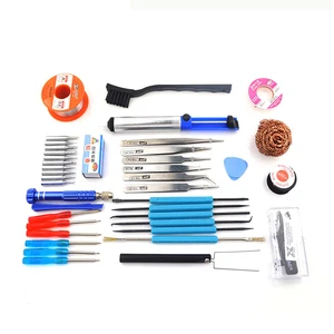 Дополнительный сварочный припой с проводомнаконечникомоплеткой для пайкипинцетамиотверткой для паяльника 936 8586 858D 8588D или паяльной станции