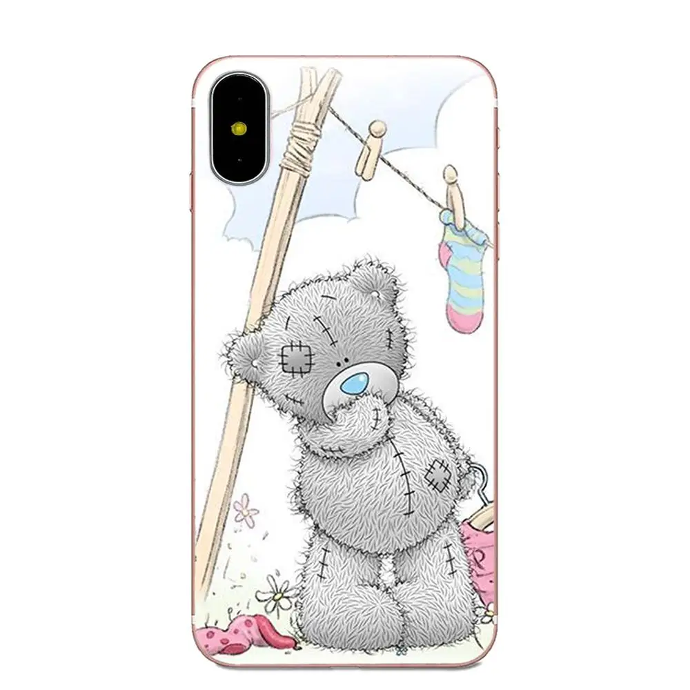 Милый медведь из мягкого ТПУ новый стиль уникальный для Apple iPhone 4 4S 5 5C 5S SE 6 6S 7 8 Plus X