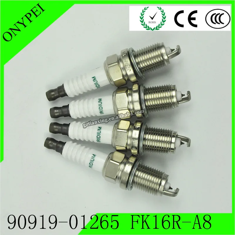 4 шт. 90919-01265 FK16R-A8 3485 двойной иридиевая Свеча зажигания для Toyota Prius C 1.5L от 12 до 19 лет, 9091901265 FK16RA8 90919 01265 FK16R A8