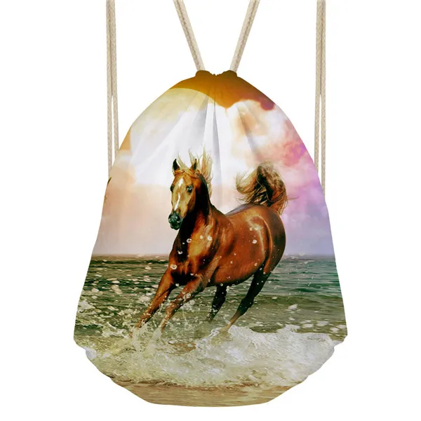 Noisy Designs дропшиппинг 2018 крутой рюкзак Crazy Horse Drawstring Mimi для девочек 3d Животный
