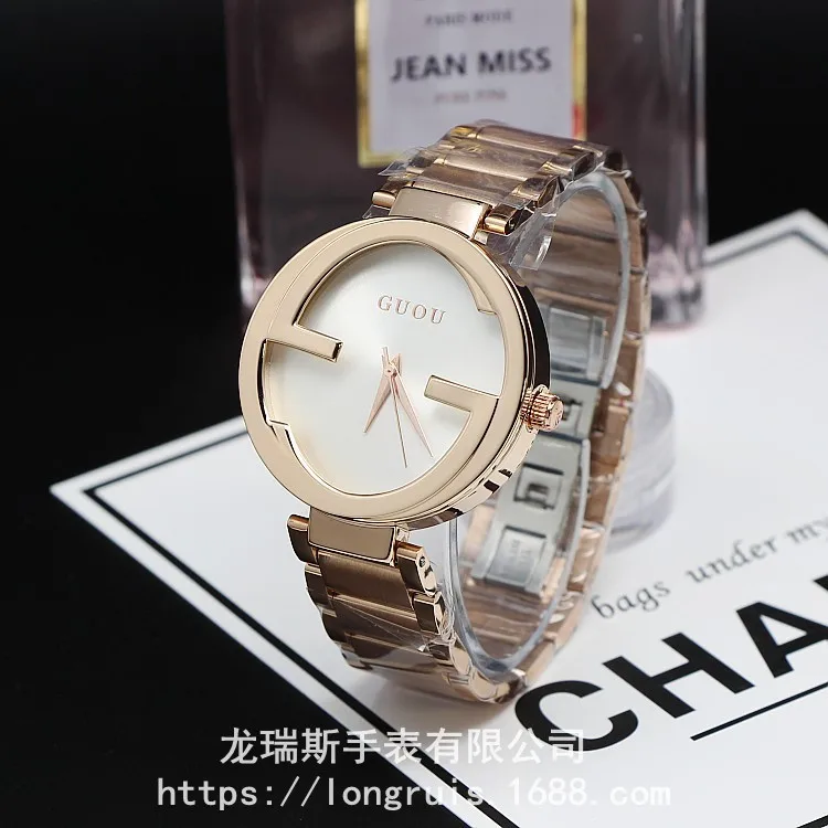 

Fashion Guou Brand Stainless steel personality relogio feminino lady Luxury Wristwatch Ladies Dress Hours Dress Wristwatches