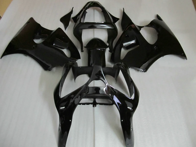 

Fairing kit for Kawasaki ninja ZX 6R 2000 2001 2002 all glossy black aftermarket ZX-6R zx6r 00 01 02 fairings set SH40