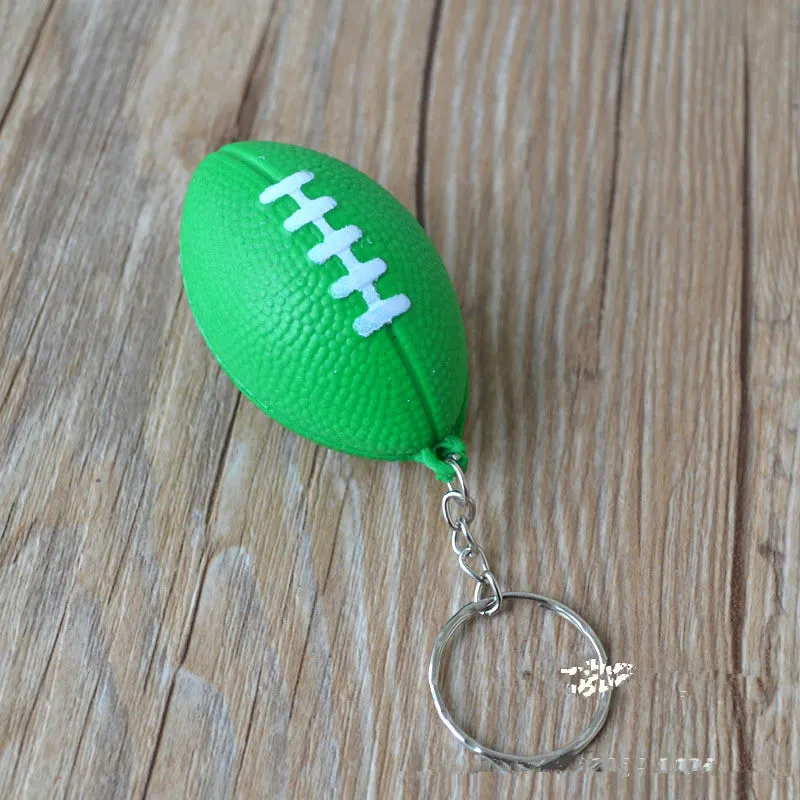 Football 9 1 шт. футбол, баскетбол, бейсбол, Настольный теннис ПУ брелок модный спортивный элемент брелки для ключей гольф брелок спортивный сувенир подарки - Цвет: Football 9