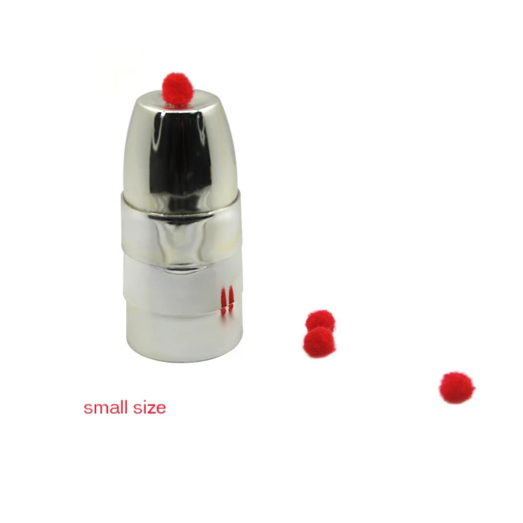 Mini Size silver 1 комплект волшебные чашки и мячи конечные чашки шары волшебные фокусы сценические крупным планом реквизит iuusion аксессуары волшебник детские игрушки - Цвет: Mini Size silver