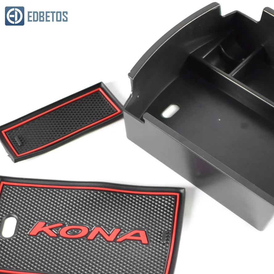 EDBETOS Kona подлокотник коробка для хранения для hyundai Kona Encino Kona центральная консоль контейнер-Корзина лоток