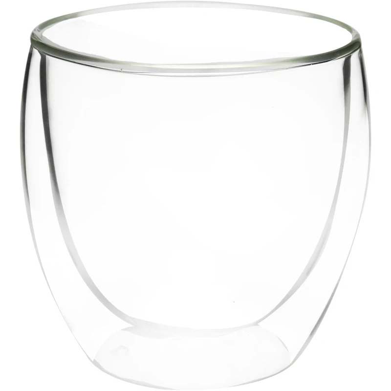 

JOUDOO Double Layers Transparent Glass Coffee Tea Cups 80ML 250ML 350ML 450ML Heat Resistant Handmade Exquisite Glass Mug Cup 35