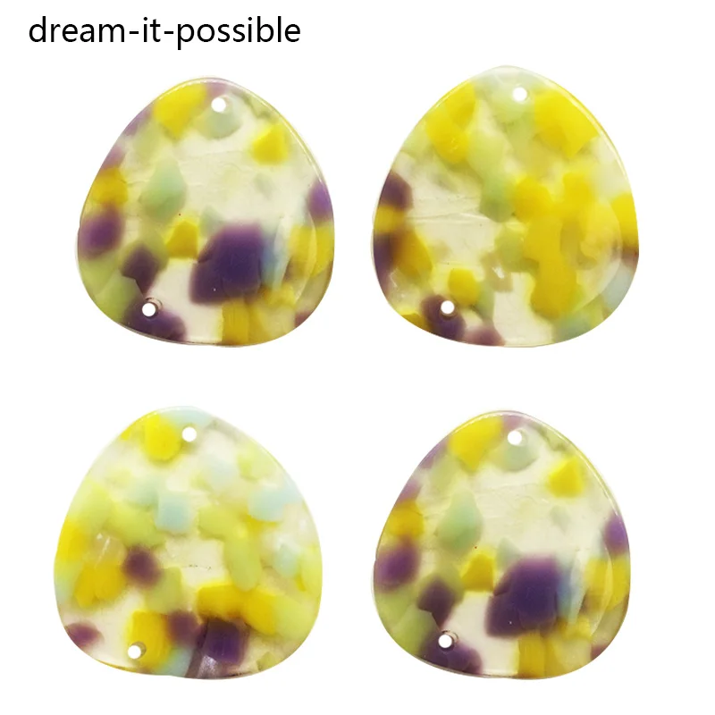 12 шт. круглых прозрачных акриловых овальных сережек сделай сам dream it возможных 3
