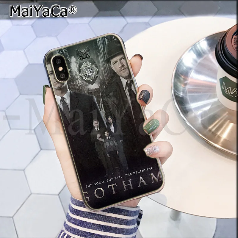 MaiYaCa Американский ТВ Gotham окрашенный чехол Красочный стиль дизайн сотовый Чехол для телефона для iPhone 8 7 6 6S Plus X XS max 5 5S SE XR