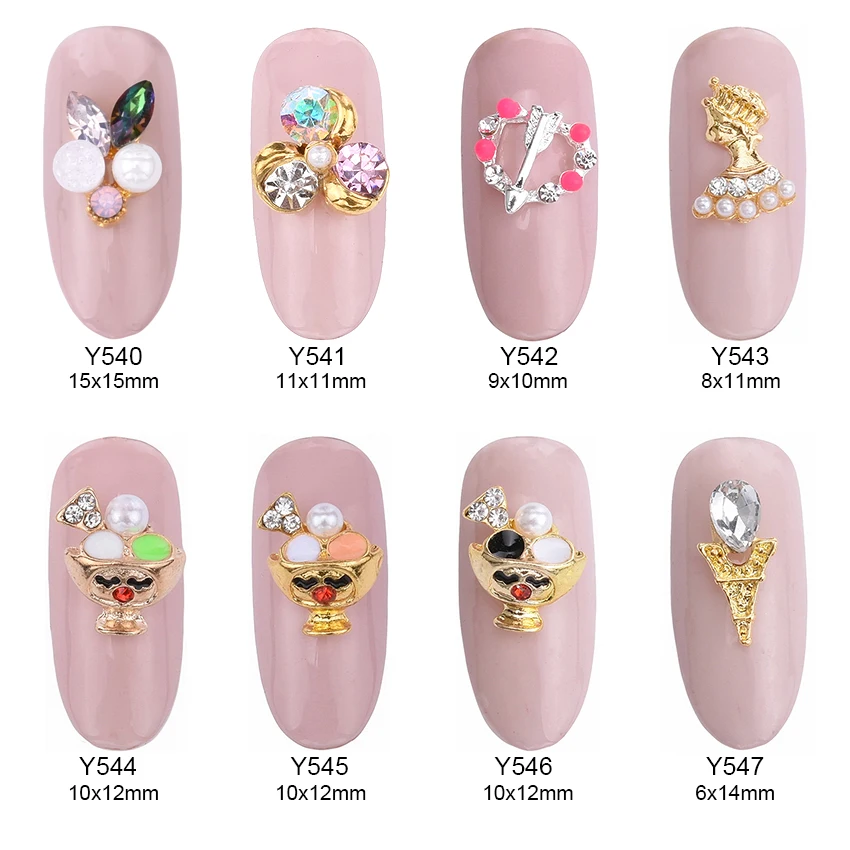 10 шт. Милые Чашки декоративный камень для ногтей драгоценные камни Обувь с