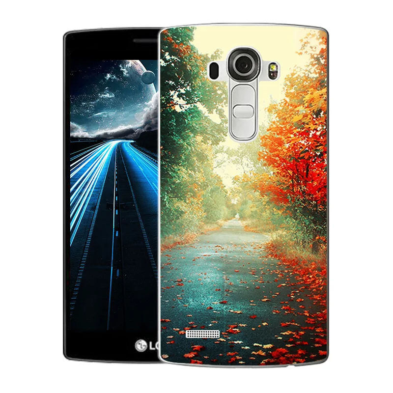 TPU Soft Cases For LG G4 H815 H818 5.5&quot Transparent Scape Printed Silicone Phone Cover Fashion Case | Мобильные телефоны и