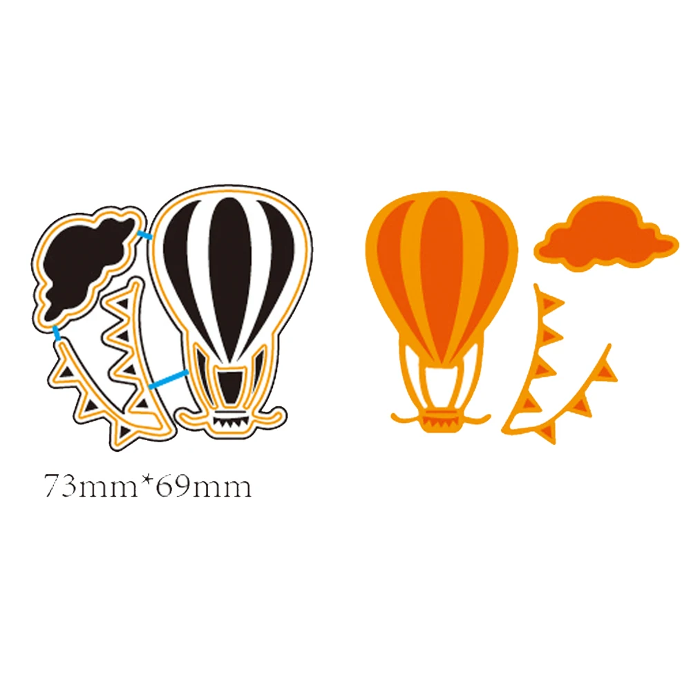 Облако Вымпел воздушный шар высечка металла штампы для DIY Скрапбукинг фото