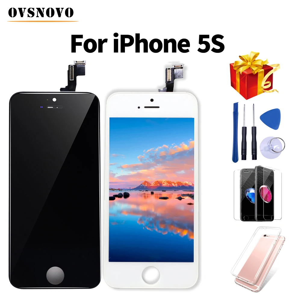 AAA класса ЖК дисплей ecran для iPhone 5S сенсорный экран дигитайзер запасная сборка