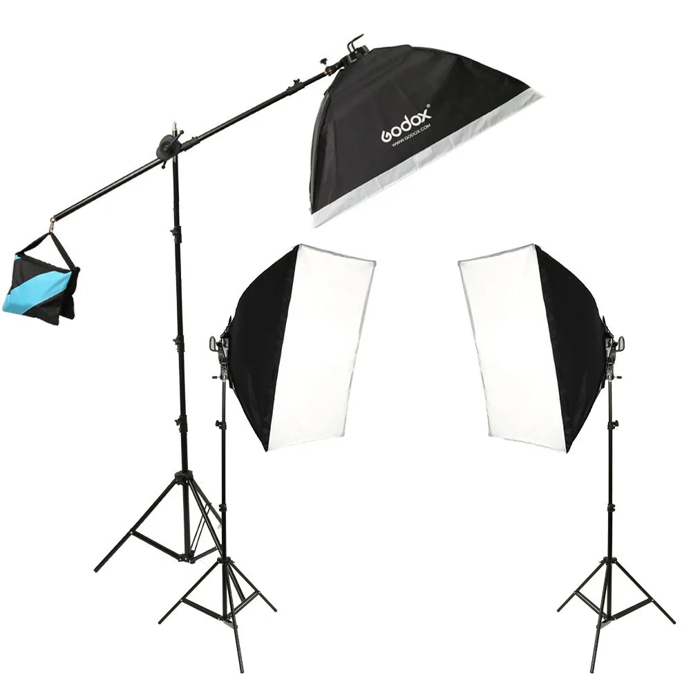 Godox TL-5 фотостудия непрерывного светильник ing трехцветный свет головы + подставка