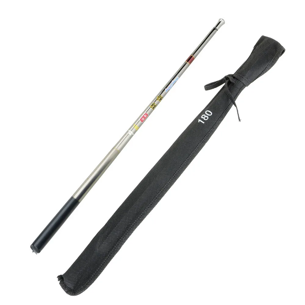 Портативная телескопическая удочка из углеродного волокна 1 8 5 4 м рыболовная