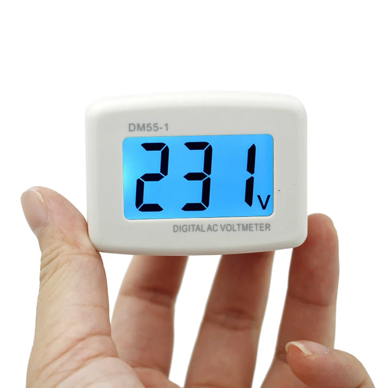 100 шт./лот вставной вольтметр измеритель напряжения электрические инструменты DM55