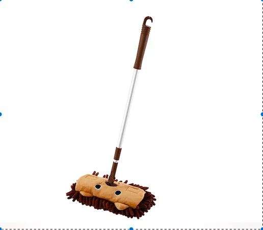 Мини Швабра для детей шенилле телескопическая Съемная шенилл мультфильм уборки