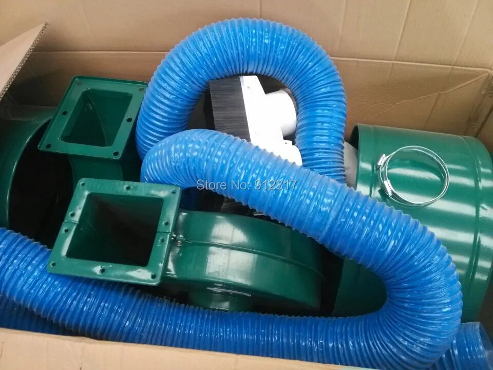 Три pahse AC380V 3 кВт деревообрабатывающие Duoble мешки деревянный пылесборник