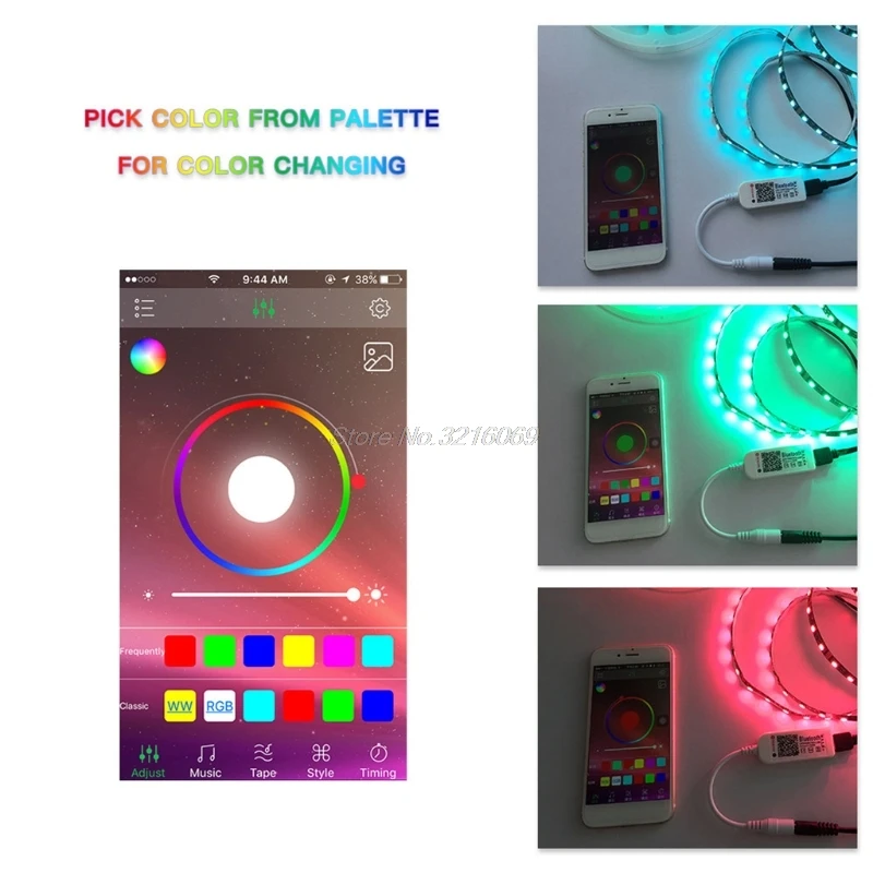 DC12V LED Мини WIFI RGBW контроллер Bluetooth IOS/Android мобильный телефон беспроводной оптовая