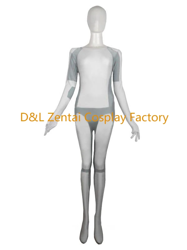 Бесплатная доставка DHL для взрослых белая и серая сирена из трона спандекс костюм