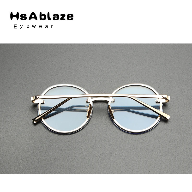 Hsablaze очки Новый 2017 круглый Солнцезащитные для женщин Для Защита от солнца Очки