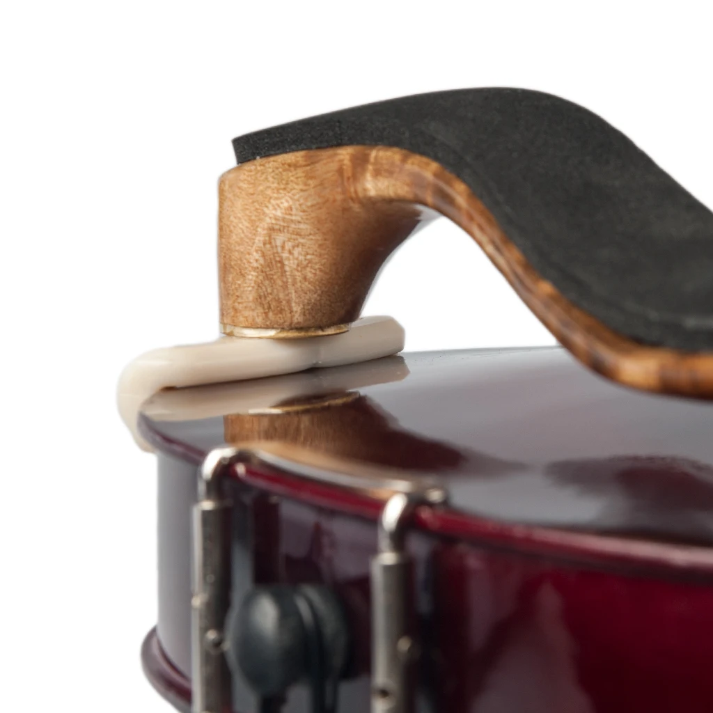 4PCS Shoulder Rest 4/4 3/4 Bird Eye Maple Wood Violin For W/Cleaning Cloth Parts Accessories New | Спорт и развлечения