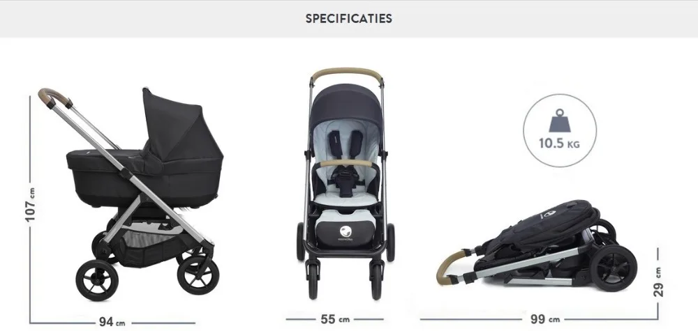 Голландский высокий пейзаж easywalker Mosey+ коляска Международная Высококачественная детская коляска амортизация светильник и легко складывается