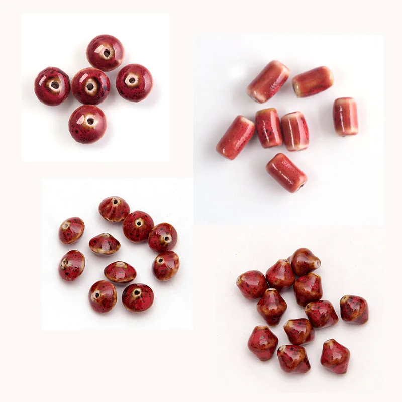 Бисер Nicebeads 6 20 шт красивые 21 мм красные розовые зеленые керамические шарики для