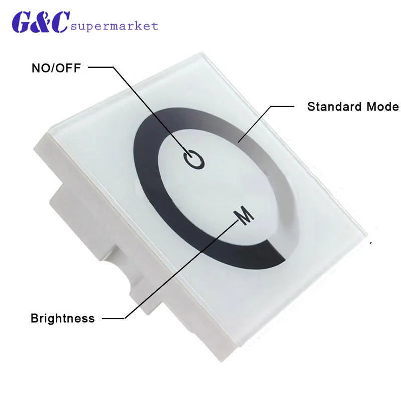 Новейший Европейский стандарт одноцветная сенсорная панель диммер контроллер