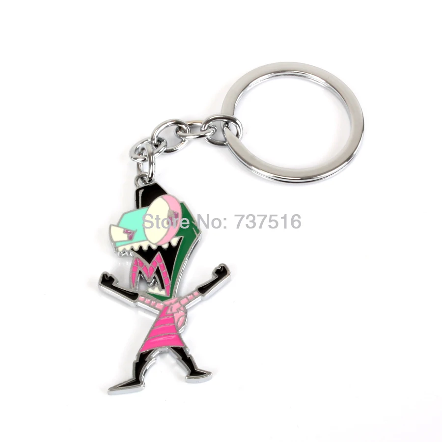 Новое поступление модный робот Invader Zim Alien Gir блестящий рев GAZ DIB ZIM металлические