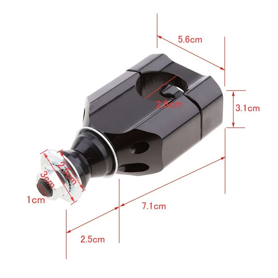 Fuleem 2PCS Universal CNC Motorcycle HandleBar Mounts Clamp Riser Aluminium 1/8" 28mm | Автомобили и мотоциклы