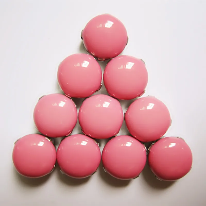 Стразы акриловые 10 мм для шитья искусственные камни круглый кристалл рукоделия 50