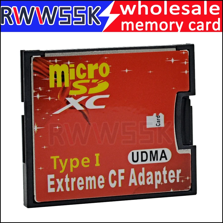 Micro SD SDHC SDXC TF карта для CF адаптер MicroSD для экстремальной компактной флэш-карты типа I до 256 ГБ