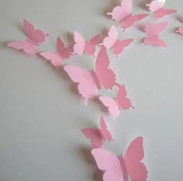 20 12 шт./лот 3D ПВХ наклейки на стену бабочки-магниты DIY магнитные наклейки для холодильника домашний декор плакат детские комнаты Настенные украшения комнаты - Цвет: 20
