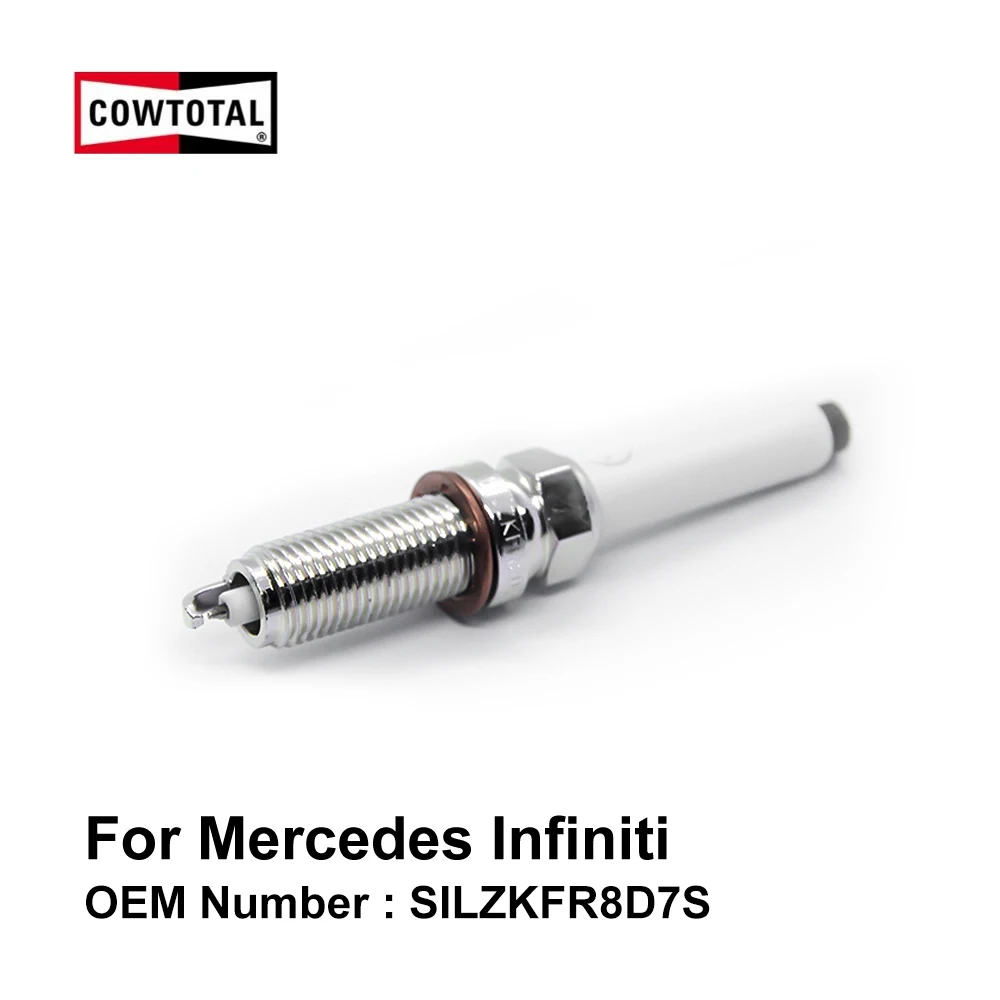 Cowtote Platinum Свеча зажигания для Mercedes A180 A200 A260 CLA180 CLA200 CLA250 Infiniti QX30 QX50 QX60 OE SILZKFR8D7S