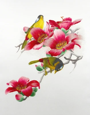 Сделай Сам 100% шелк тутового шелкопряда Сучжоу вышивка наборы печатных