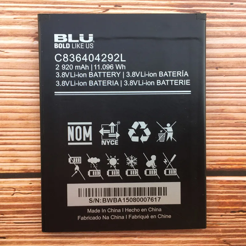 C836404292L 2920mAh Сменный аккумулятор для мобильного смартфона BLU Life 8 XL L290L L290U сотовый