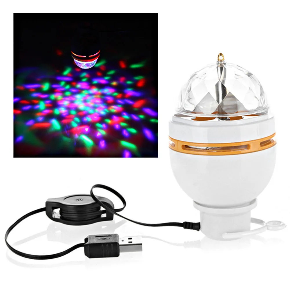 Мини RGB 3 Вт светодиодный MP3 DJ клуб паб диско вечерние музыка хрустальный