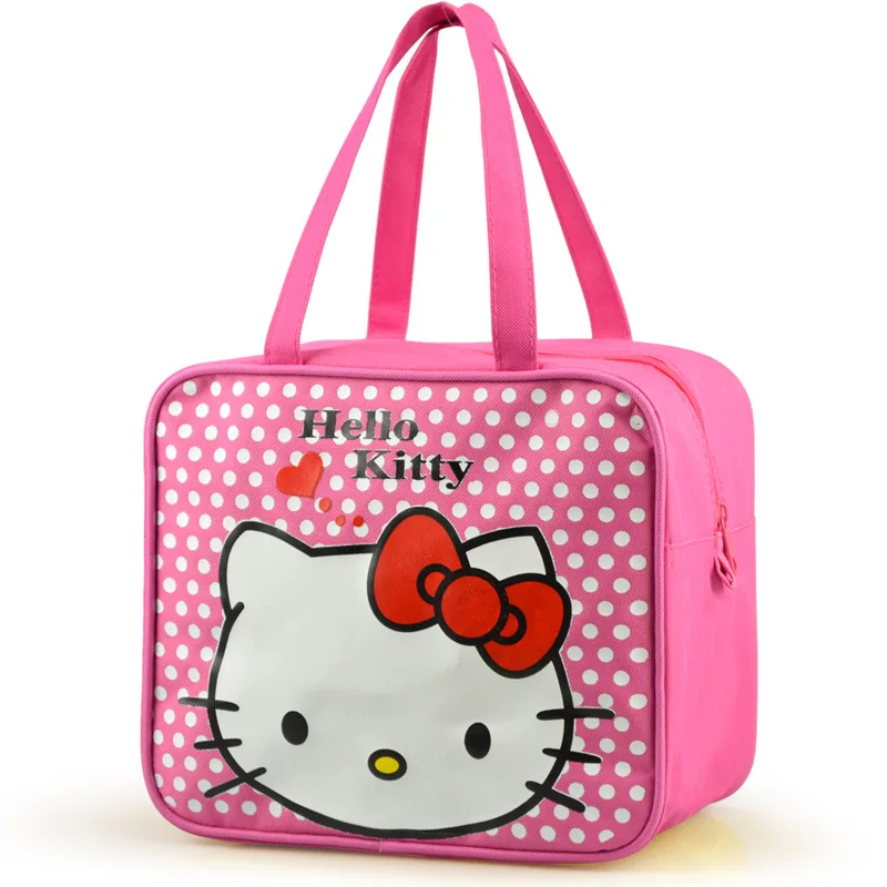 Рисунок «Hello kitty» Водонепроницаемый "Ланч-бокс" мешок с персонажем из мультфильмов высокого качества квадратная сумка для покупок сумки для ланча XW-1078