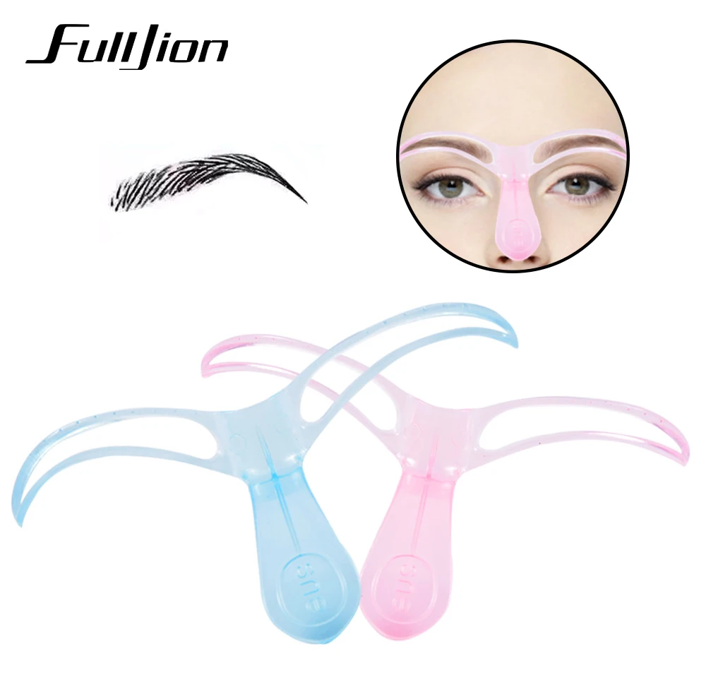 Fulljion 1 шт. трафареты для бровей Шаблон DIY для ухода за бровями корректор бровей линейка красота женщина Макияж инструмент случайный цвет