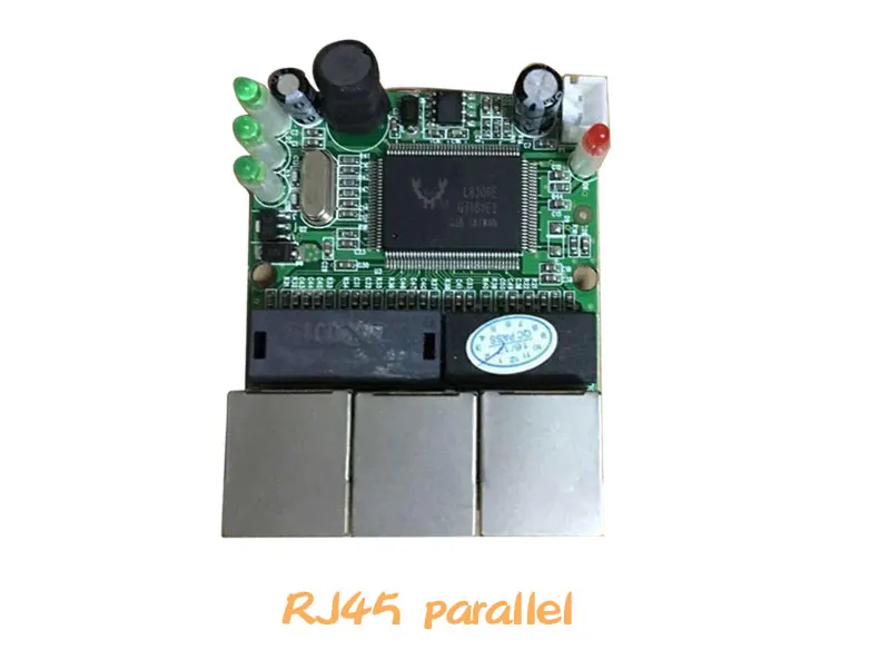 OEM производитель компания напрямую от производителя чипа Realtek RTL8306E мини-10/100 Мбит/с rj45 lan 3 порта коммутатора ethernet WiFi модуль печатной платы